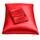 Shop Bedding Luxus Satin Kissenbezug für Haar-Satin Euro Kopfkissenbezug mit Reißverschluss, Blissford Königin (2-Pack) rot