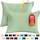 Utopia Bedding Wasserdichter Kissenschutz mit Reißverschluss (2 Stück) Queen Sage - Bettwanzensicher Kissenbezug 50,8 x 71,1 cm