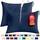 Utopia Bedding Waterproof Zippered Pillow Encasement – Pillow Protectors Jersey - 20 x 38 Inches (Pack of 2, King, Navy)