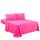 Sfoothome Bettwäsche-Set für King-Size-Betten – 4-teiliges Hotel-Bettwäsche-Set, extra tiefe Taschen, Serie 1800, knitter- und lichtbeständig, Bettlaken und Kissenbezug-Set (Kingsize, Hot Pink)