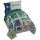 Minecraft Patchwork Mobs Bettwäsche-Set für Doppelbett, 5-teilig, inkl. Bettdecke und Bettlaken, Zombie und Enderman – superweiche, lichtbeständige Mikrofaser (offizielles Minecraft-Produkt)