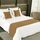 AMBERIS Bett Läufer Single Layer Chenille Braun, Modern Style Bett Schals für Home Hotel Dekorationen (Kissenbezüge separat erhältlich)