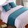 TTiiLoe Bettläufer, Queensize-Bett, weicher Samt, Dekoration, Bettbezug, blau, luxuriöse Tagesdecke, Bettläufer, für Fuß des Bettes, Schal, Bett, Endhandtuch für Hotel, Schlafzimmer, 260 x 50 cm