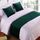 TTiiLoe Bettläufer, Queensize-Bett, weicher Samt, Dekoration, Bettbezug, grün, luxuriöse Tagesdecke, Bettläufer, für Fuß des Bettes, Schal, Bett, Endhandtuch für Hotel, Schlafzimmer, 260 x 50 cm
