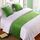 Bettläufer, King-Size-Bett, weicher Samt, Dekor, Bettbezug, grün, Luxus-Tagesdecke, Bettläufer für Fußbett, Bettschal, Bettendtuch für Hotel, Schlafzimmer, Hochzeitszimmer, 240 x 50 cm