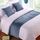 TTiiLoe Bettläufer, weicher Samt-Dekor, Bettdecke, Bettläufer für Fußbett, Bettschal, Bett-Endtuch für Hotel, Schlafzimmer, Hochzeitszimmer, 180 x 50 cm, Grau / Blau