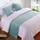 QRGMKL Premium Samt Bettläufer Tagesdecke, weich kein verblassender Bettschal Läufer für Schlafzimmer Hochzeitszimmer Home Hotel Bettwäsche Dekorationen-Cyan||210X50cm for 1.5m Bed