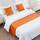 QRGMKL Premium Samt Bettläufer Tagesdecke, weich kein verblassender Bettschal Läufer für Schlafzimmer Hochzeitszimmer Home Hotel Bettwäsche Dekorationen-Orange||180X50cm for 1.2m Bed