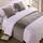 QRGMKL Premium Samt Bettläufer Tagesdecke, weich kein verblassender Bettschal Läufer für Schlafzimmer Hochzeitszimmer Home Hotel Bettwäsche Dekorationen-Light Gray||240X50cm for 1.8m Bed