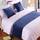 QRGMKL Premium Samt Bettläufer Tagesdecke, weich kein verblassender Bettschal Läufer für Schlafzimmer Hochzeitszimmer Home Hotel Bettwäsche Dekorationen-Violet Blue||210X50cm for 1.5m Bed