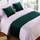 QRGMKL Premium Samt Bettläufer Tagesdecke, weich kein verblassender Bettschal Läufer für Schlafzimmer Hochzeitszimmer Home Hotel Bettwäsche Dekorationen-Dark Green||180X50cm for 1.2m Bed