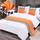 TTiiLoe Luxuriöser Bettläufer, Bettschal für Bettwäsche, Dekoration, moderne Decken, Tagesdecke, Hotel-Bettbezug, Schutz für Schlafzimmer, Orange, 50 x 180 cm für 1,2 m Bett