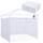 Fanpat Seitenwände für Pavillon (Weiss/opulenter Garten, 1PCS)