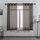 DONREN Chocolate Brown, Fenstervorhang, Kunstleinen, halbtransparent, mit Ösen, für Schlafzimmer, Wohnzimmer (2 Paneele, 132,1 B x 160 L cm
