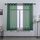 Dark Emerald Green transparente Vorhänge, 160 cm Länge für Jungenzimmer – 2 Paneele, jagdgrün, mit Ösen – Elegante, halbtransparente Voile-Vorhänge für Schlafzimmer, 132,1 cm B x 160 cm L