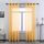 DONREN goldgelbe, strukturierte, transparente Vorhänge, 243,8 cm lang fürs Wohnzimmer und Schlafzimmer – luxuriöser Look, mit Ösen, Voile-Vorhänge, 2 Paneele