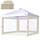 SCOCANOPY Seitenwand mit transparentem Fenster für 25,4 x 25,4 cm große Baldachinrahmen, 3 Stück, Beige