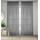 Enhanced Living CRY24PA72-Paar Vorhänge, Voile, mit Schlitzen, 145 x 183 cm, Grau, 145 x 183 cm