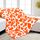 HSEEC Überwurfdecken, weiche Fleece-Decken und Überwürfe, superweiche Plüschdecke, Doppelgröße, Orange