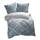 ETÉREA Renforcé Bettwäsche 240x220cm + 2X 80x80cm - 100% Baumwolle - Bettbezug Barock natürlich weich - Bettwäsche mit Kissen 240x220cm Bettbezug + 2X 80x80cm Kissenbezug 3teilig - OEKOTEX - Blau