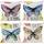 Wilproo Dekorativer Schmetterling Kissenbezug, 4er-Set, Quadratische Kissenbezüge, Baumwoll-Leinen, 45,7 x 45,7 cm, 4 Stück, Für Wohnzimmer, Schlafzimmer, Auto, Büro, Party, Dekoration, Outdoor