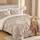 Andency Weizen-Bettdecke für Queen-Size-Bett (228 x 228 cm), 3-teilig, leichtes Bettwäsche-Set mit Quetschfalten für Queensize-Bett, weiche Mikrofaser-Bettwäsche-Set (1 Biesendecke und 2 Kissenbezüge)