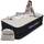 Englander Erste Mikrofaser Luftmatratze, Mikrofaser Airbed Mit Einbaupumpe Schwarz/Creme Top Zwilling