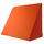 beties - Basic -, Big Comfy Keilkissen Bezug ca. 62x49x30 cm, Kissenhülle 100% Baumwolle in vielen fröhlichen Uni-Farben (orange)