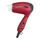 Bomann® Haartrockner klappbar | 1200W Reisehaartrockner | 2 Stufen | inkl. Diffusor und Tasche | Spannungsversorgung umschaltbar 110/230V | Raartrockner klein | Hair Dryer HTD 8005 CB rot