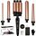 10-32mm Lockenstab 5 in 1 für Große und kleine locken, Turmalin keramik 25mm Welleneisen für Lange haare, 80-230°C Einstellbare Lockenstab 3 fässer set mit handschuh, clips, nylontasche (Bronze)
