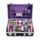 Bliss Schminktasche mit veganen Schminkprodukten - Kompletter Schminkkoffer mit Lidschatten, Rouge, Lippenstift, Augenbrauenwachs und -puder, Pinseln - Aluminium-gerahmter Schminkkoffer Organizer