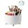 Nuangoo Kosmetik Make Up Organizer, 360°Drehbarer Pinsel Organizer,Kosmetikregal Kosmetik Organizers für Zimmer Decor Frisiertisch,Schlafzimmer,Badezimmer. (weiß)