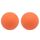 Massageball Faszienball Hart in Lacrosse Ball Größe für Rücken Beine Füße Hände. Triggerpunktball für Tiefengewebsmassage Myofasziale Muskel Entspannung Plantarfasziitis Yoga Pilates 2 Stück (Orange)