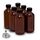 DIDITIME 6 Stück Bernsteinglasflaschen für Vanilleextrakt, Boston, rund, auslaufsicher, braune Gläser mit Kappen, Bonus-Trichter, ideal für hausgemachte Extrakte, ätherische Öle,