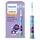 Philips Sonicare For Kids, elektrische Schallzahnbürste mit App, für Kinder ab 3 Jahren, mit SmarTimer und QuadPacer für eine gründliche Reinigung, Lila, Modell HX6322/12