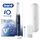 Oral-B iO Series 7 Elektrische Zahnbürste/Electric Toothbrush, 2 Aufsteckbürsten, 5 Putzmodi für Zahnpflege, Valentinstagsgeschenk für Ihn/Sie, Display & Reiseetui, Designed by Braun, sapphire blue