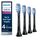 Philips Sonicare Ersatzbürsten für Premium Gum Care HX9054/95 BrushSync Technologie, Schwarz, 4 Stück
