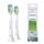 Philips Sonicare Original W2 Optimal Weiß Standard-Schallzahnbürstenköpfe - 2er-Pack in Weiß (Modell HX6062/10)