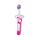MAM Baby's Brush Zahnbürste für Neugeborene, mit Sicherheitsring, kleiner Kopf und kurzem Griff, für Milchzähne, 6+ Monate, Rosa
