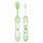 Chicco 00006961000000 Trainingzahnbürste-Set, Enthält Zahnbürste Und Massagebürste, 4M+, grün