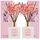 COCORRÍNA Raumduft Reed Diffuser mit 8 Duftstäbchen 200ml, Cherry Blossom, 2 Pack, Natürlich, Langanhaltend, Home Duft für Badezimmer Regal Dekoration