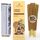 Indien Sandelholz Räucherstäbchen Bio qualität - (80 weihrauch stäbchen) Holzkohlefreies Räucherwerk aus Upcycled-Blumen |weihrauch zum räuchern, Sandalwood süß-holziger Meditations-Räucherstäbchen