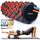 Body & Mind® Faszienrolle Massage-Rolle Fitnessrolle Sportrolle Therapierolle; Faszien-Training am Oberkörper, Nacken, Rücken, Beine, Waden & Allen Anderen Muskelgruppen; 33 x 14,5 cm (Schwarz-Rot)