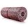 BODYMATE Faszienrolle CARE Mittel-Hart mit umlaufender Rille zu Wirbelsäulen-Entlastung mit E-Book - Schwarz/Pepper-Red 35x14cm