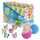 INKEE Galupy Unicorn 5er Set | Badebomben Kinder mit Überraschung komplettes Thekendisplay, 5x Badekugeln Kinder mit GALUPY Einhorn Spielzeug, Karamellduft & Jojobaöl