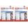 tesa Powerstrips Haken Large ECKIG - Selbstklebender Wandhaken für Glas, Kacheln, Holz, Kunststoff und andere Untergründe - Weiß (Packung mit 2)