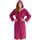 Morgenstern Bademantel Damen mit Kapuze 100% Baumwolle Frottee OEKO-TEX® Morgenmantel Leonie Fuchsia Größe XL