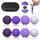 8PCS Magnetic Fidget Balls (8 Stück), Magnetkugeln Stressball Silikon Magnetische Sensorik Bälle Spielzeug, Sensorisches Spielzeug Anti Stress Stimming Sensory Fidget Toys für Erwachsene ADHS (Purple)