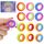 12 Stück Fidget Ring Toys für Kinder Erwachsene, Finger-Spinner-Ringe, Zappelspielzeuge für Kinder, Sensorik Autismus für Spielzeug, Anti Stress Autismus Spielzeug, Fidget Squishy Toy