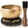 Silent Mind Klangschale Ø9 cm Bronze – Handgefertigtes Komplett-Set mit Kissen und Klöppel, für Anfänger geeignet, klarer stabiler Klang, ideal für Meditation und Achtsamkeit